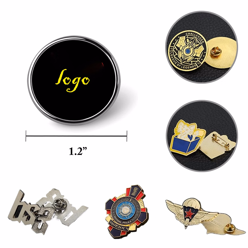 MOQ25 Custom Metal Badge Pin And Medal Manufacturing