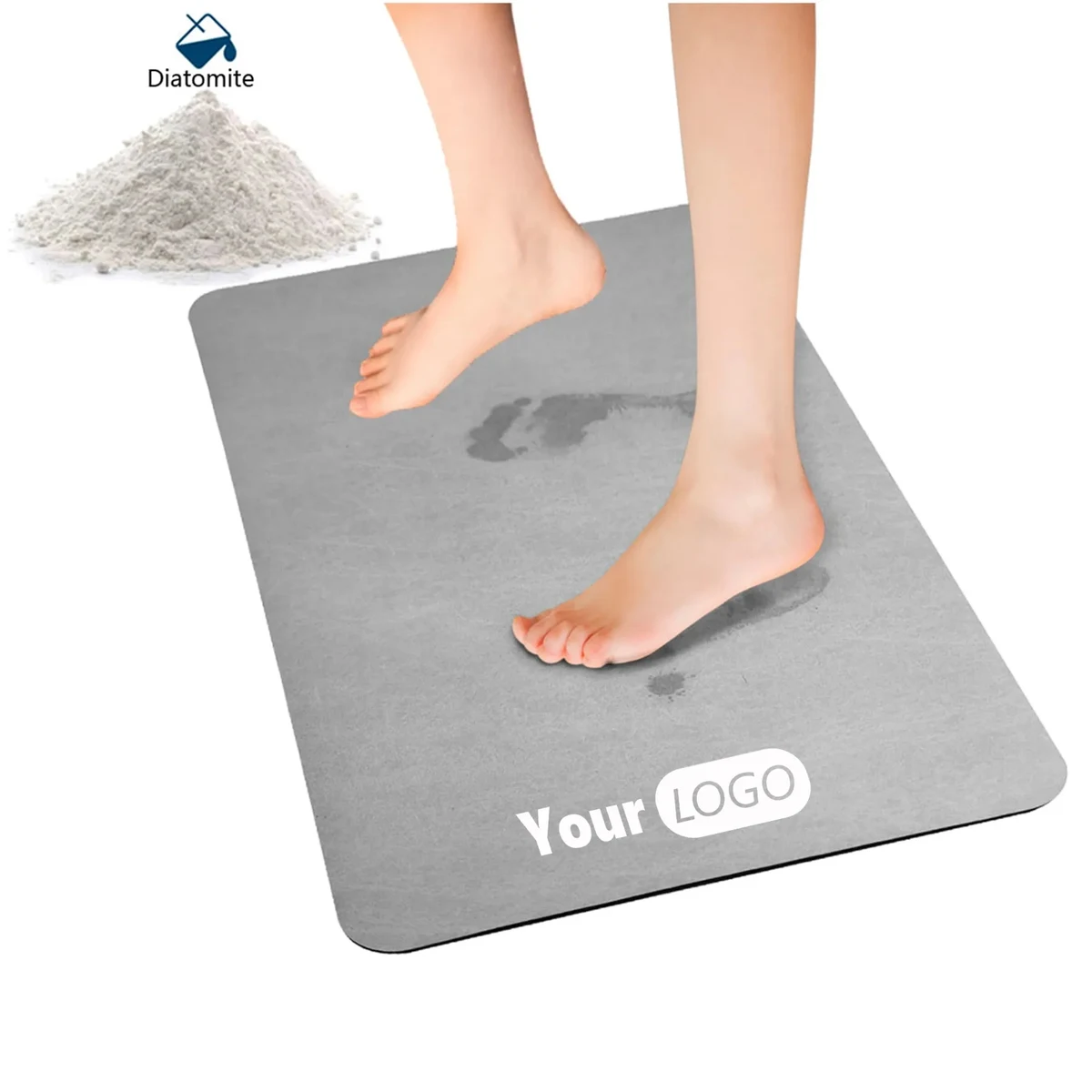 Diatomaceous Earth Bath Mat 23.62" x 15.35" x 0.35" 1