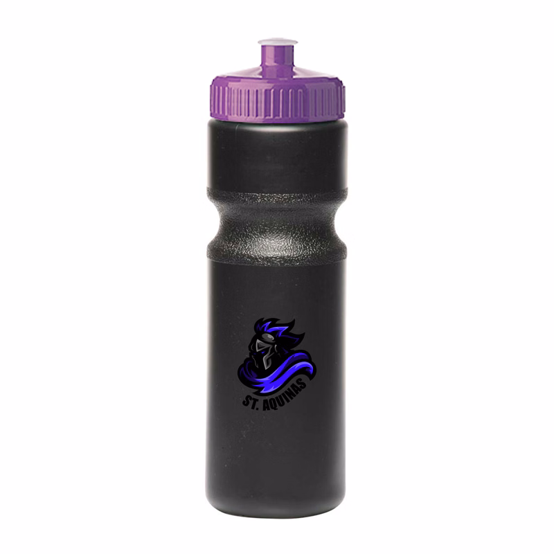 28 oz. Push-Cap Plastic Water Bottle (Full Color Imprint)