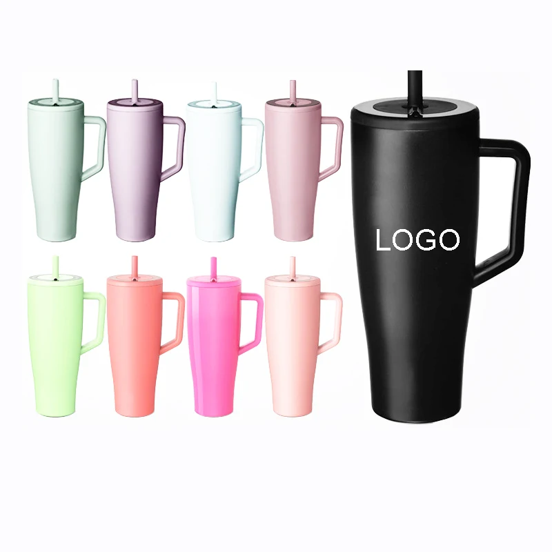 40 oz Double-Walled Stainless Steel Leak-Proof Tumbler with Straw 1