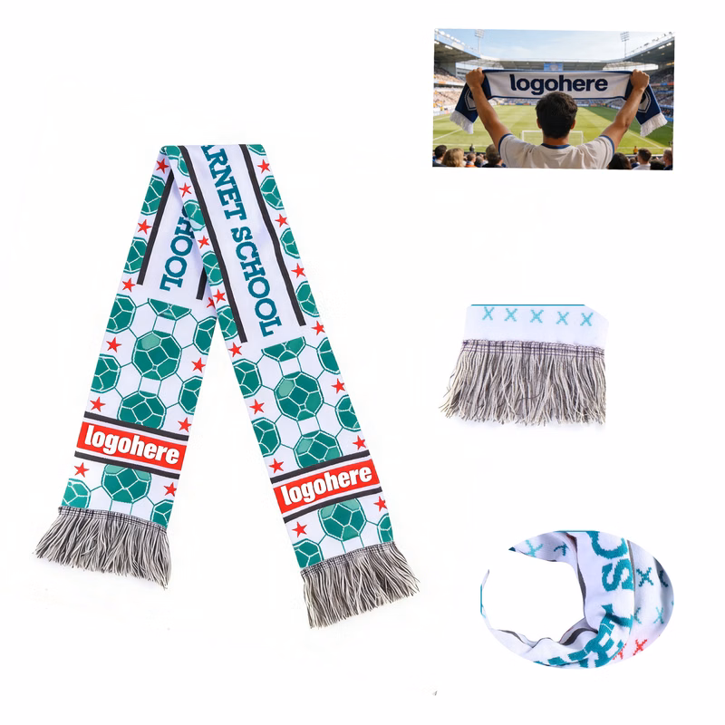 Custom Jacquard Team Scarves