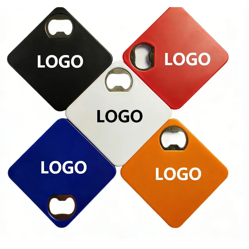 Magnetic Coaster With square Bottle Opener 1