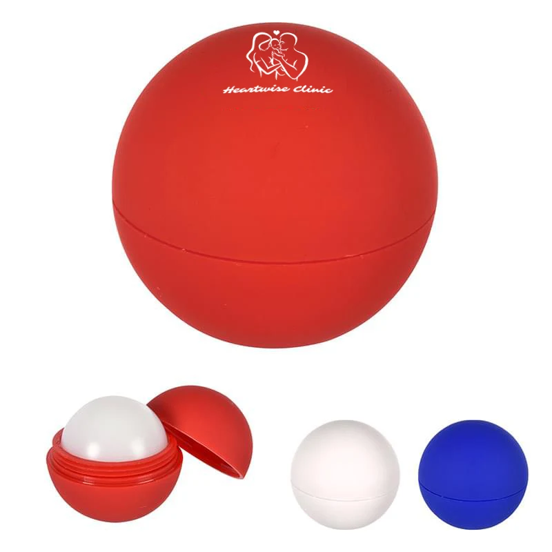 Rubber Sphere-Encased Lip Balm 1