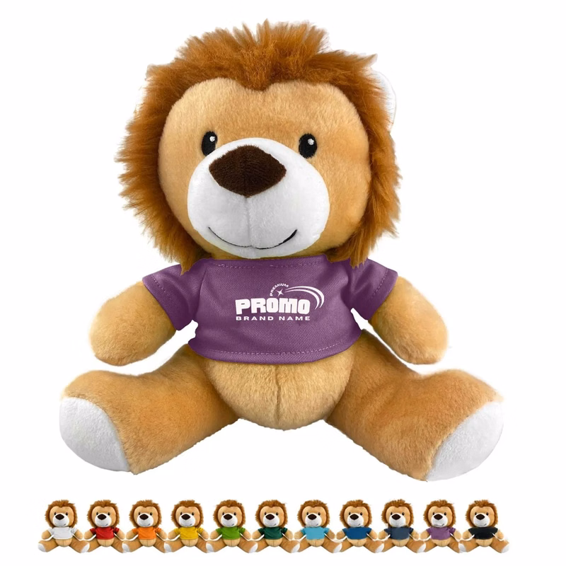 Kids Brown Cute Squishy Lion Plush Figure Toy Gift
