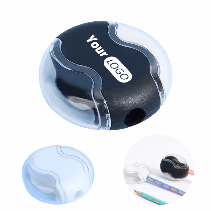 Single Hole Round Pencil Sharpener With Eraser