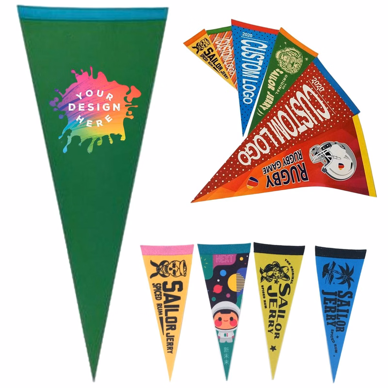 Felt Triangle Flags Custom Size
