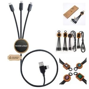 3 In 1 Charging Cable With Led Light Up Logo 1