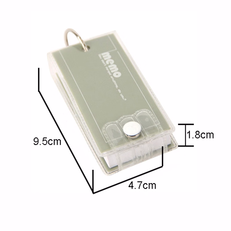 Memo with Keychain and Buckle