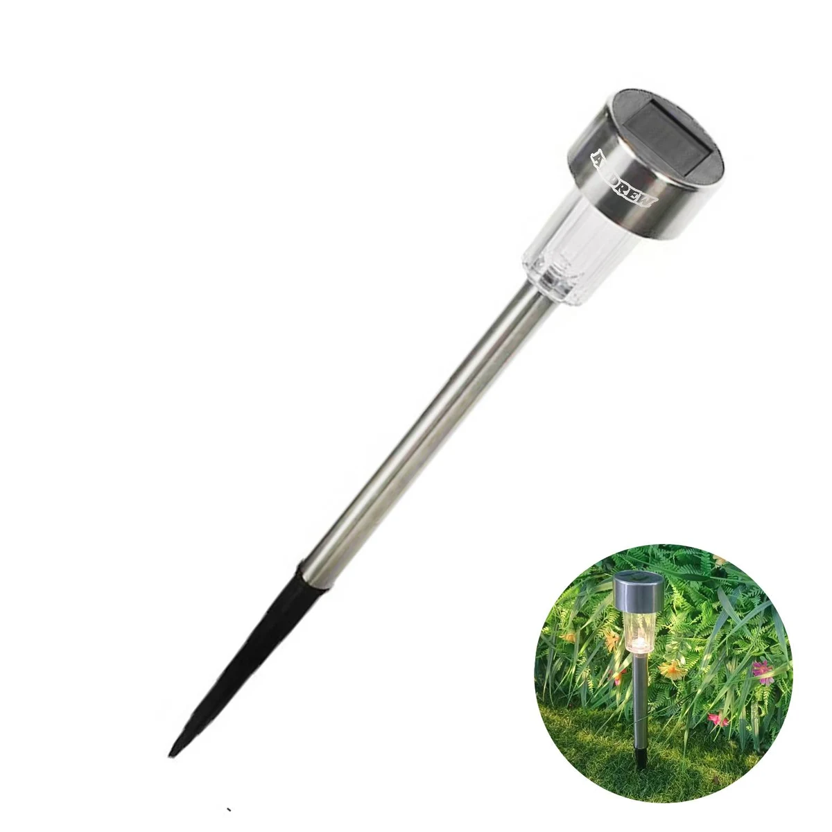 Stainless Steel Solar Powered Outdoor Landscape Lawn Light 1