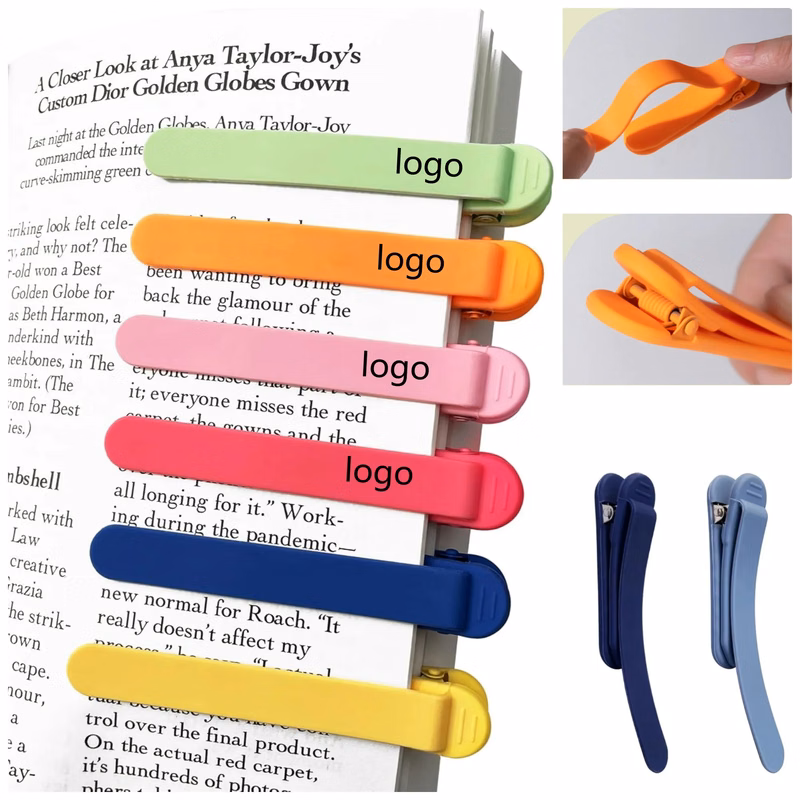 Automatic Bookmark Silicon Smart Book Page Clip