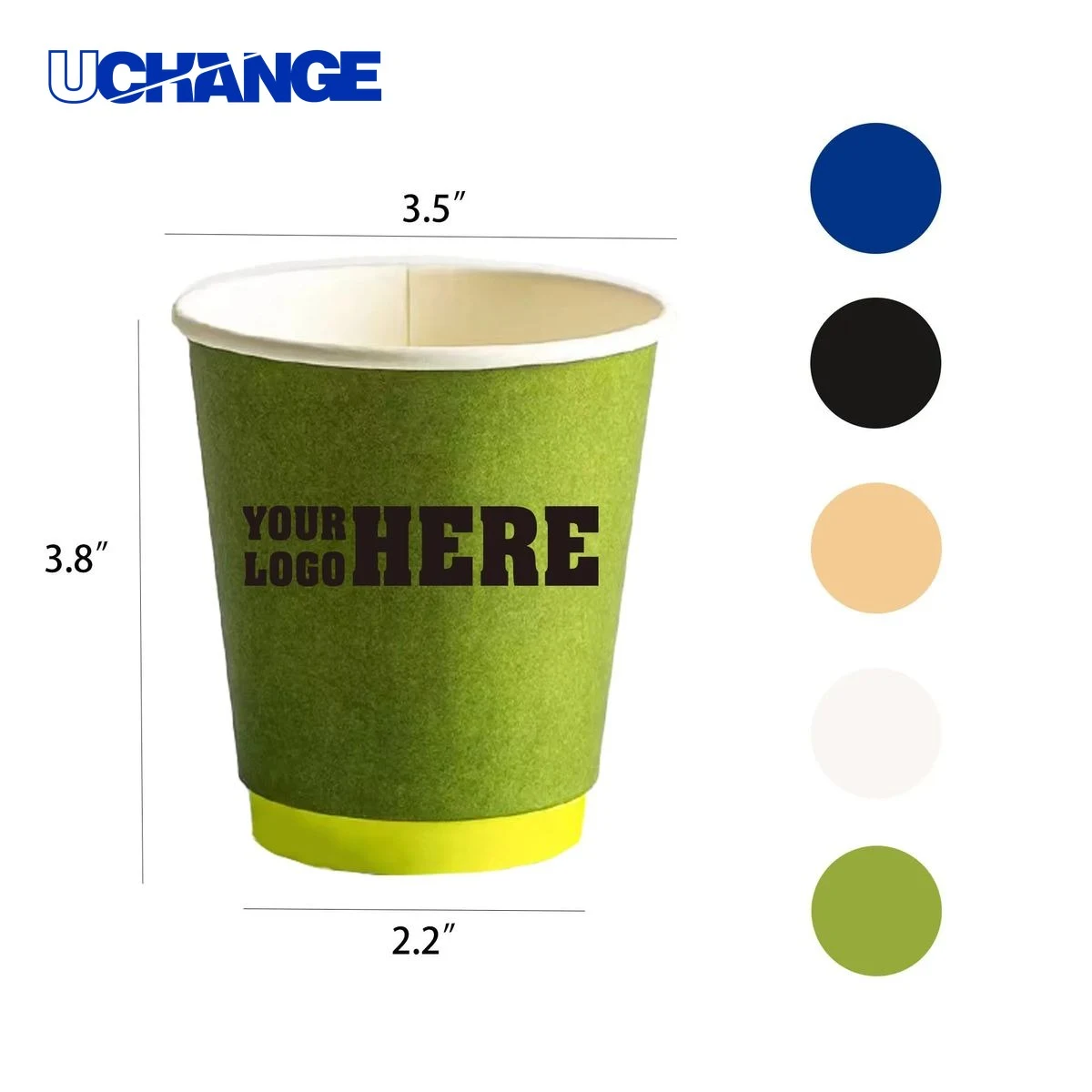 Double-Wall Disposable Paper Drinks Cup Container (10oz) 1