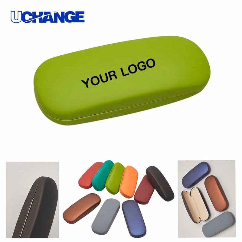 Durable PU Leather Hard Eyeglasses Case