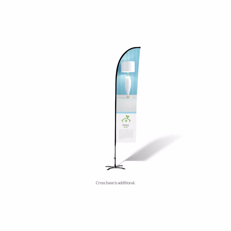12ft Blade Feather Flag- Double-Side Imprint -Fabric Only