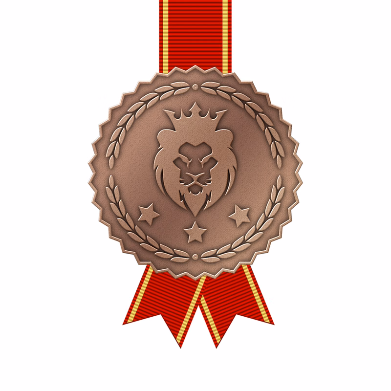 Zinc Alloy Medal with Antique Plating Finishes - Die Struck