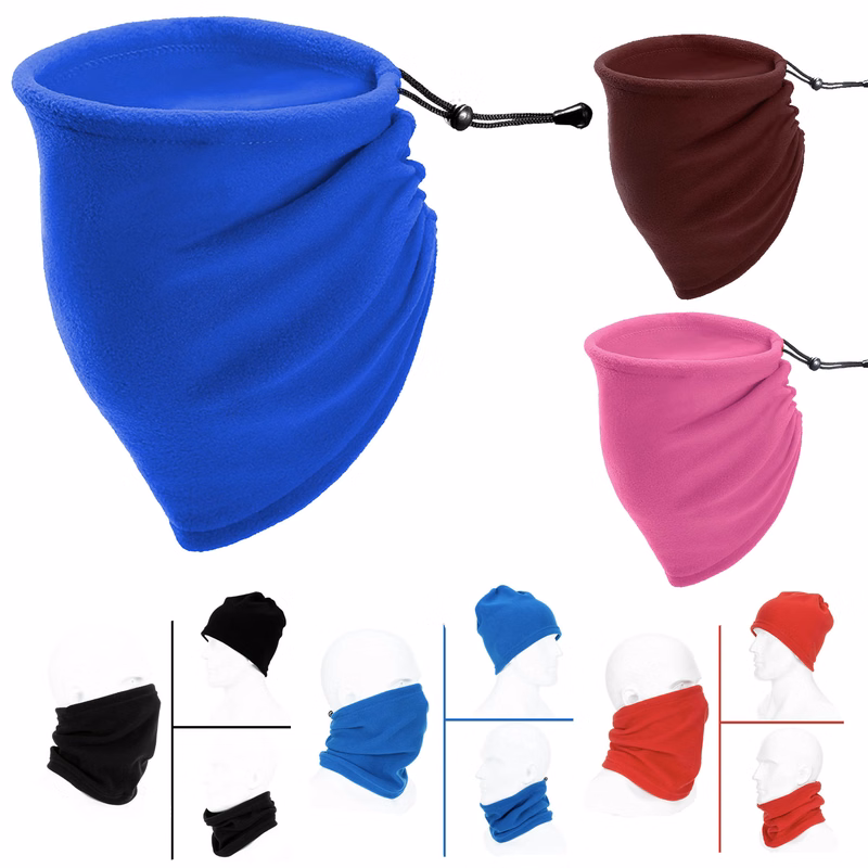 Polar Fleece Dust Face Mask Bandana Neck Scarf
