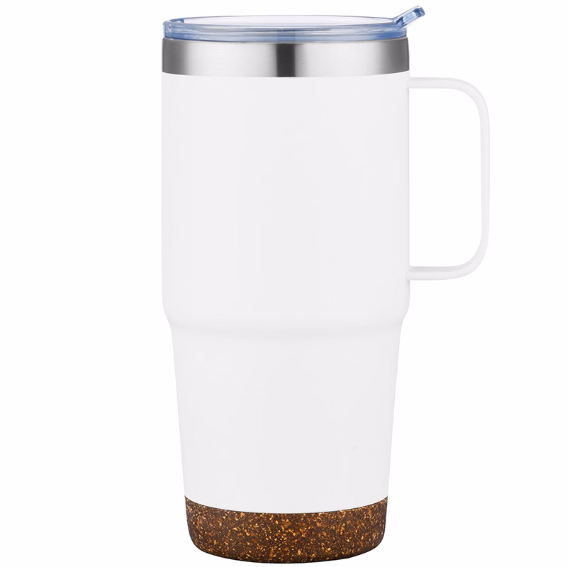 24oz. Travel Mug with Cork Bottom & Lid