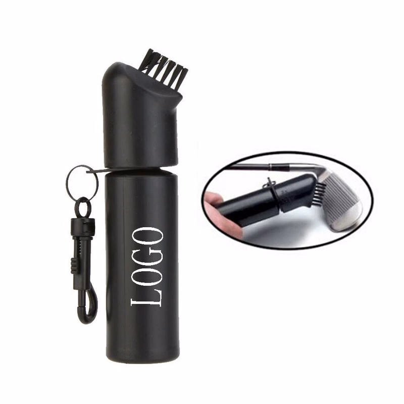 Plastic Golf Ball Cleaning Brush w/ Water Bottle