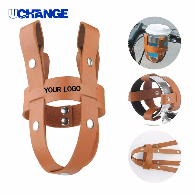 PU Leather Bicycle Water Bottle Holder Anti-Shake