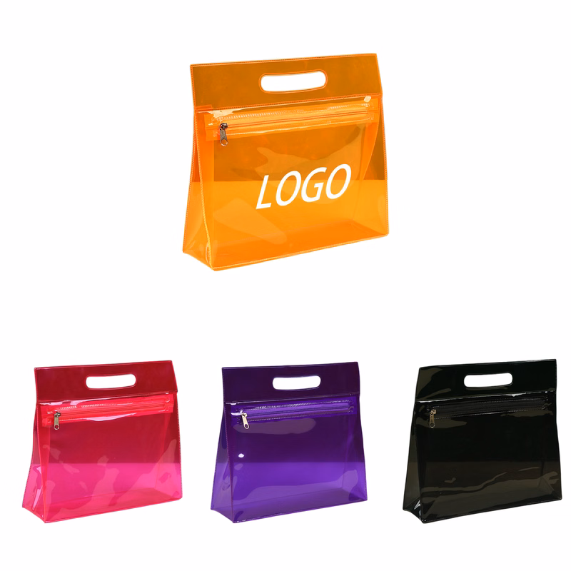 Color PVC Zipper Tote Bag
