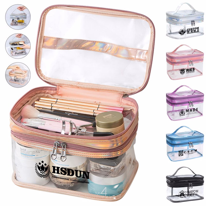 Holographic Double Layer Cosmetic Bag