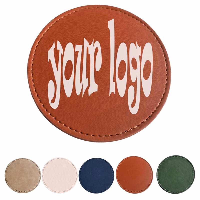 Classic Circular Leather Coaster