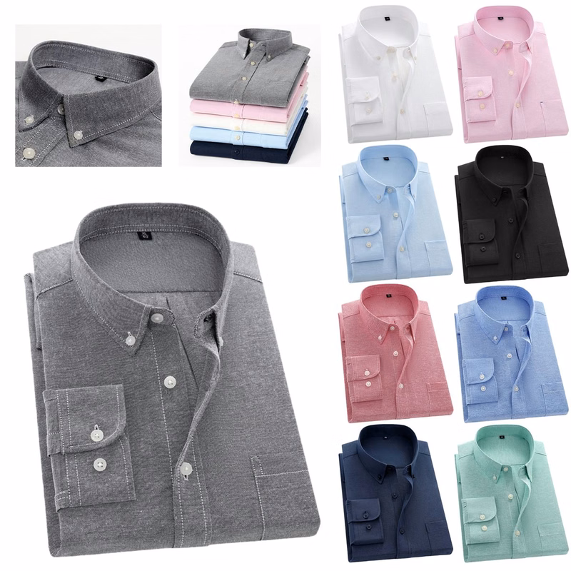 Oxford Mens Shirt Wrinkle Resistant Slim