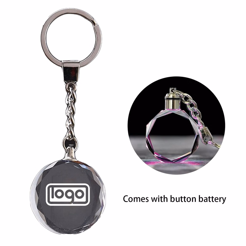 Crystal LED Car Keychain