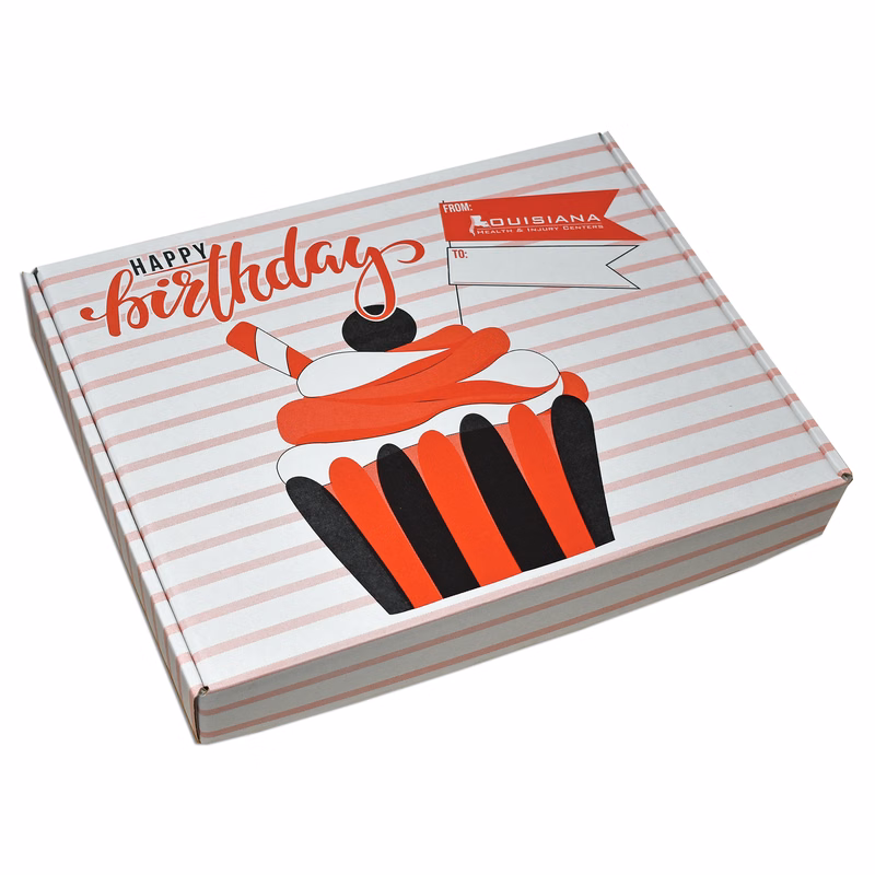 14 1/8" x 11 1/8" x 2" - E-Flute Outside Tuck Box