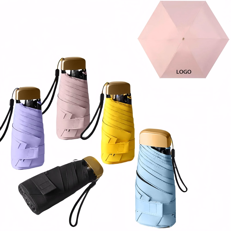 Compact Travel Umbrella Windproof UV Protection Rain
