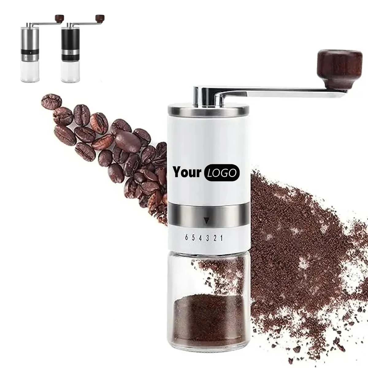MOQ10PCS French Press Coffee Hand Grinder Adjustable Setting 1