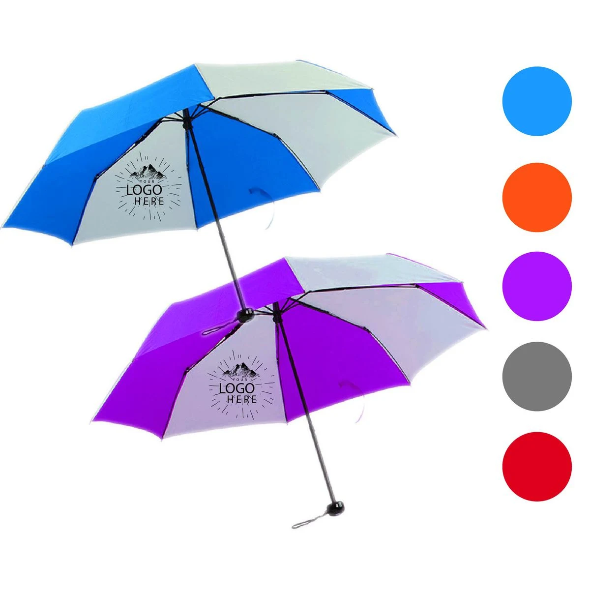 42-inch curved portable folding umbrella 1