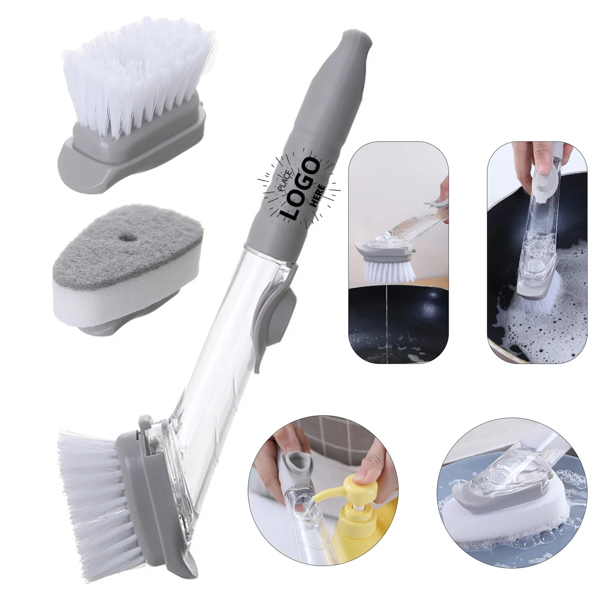Multi Functional Long Handle Dishwashing Brush 1