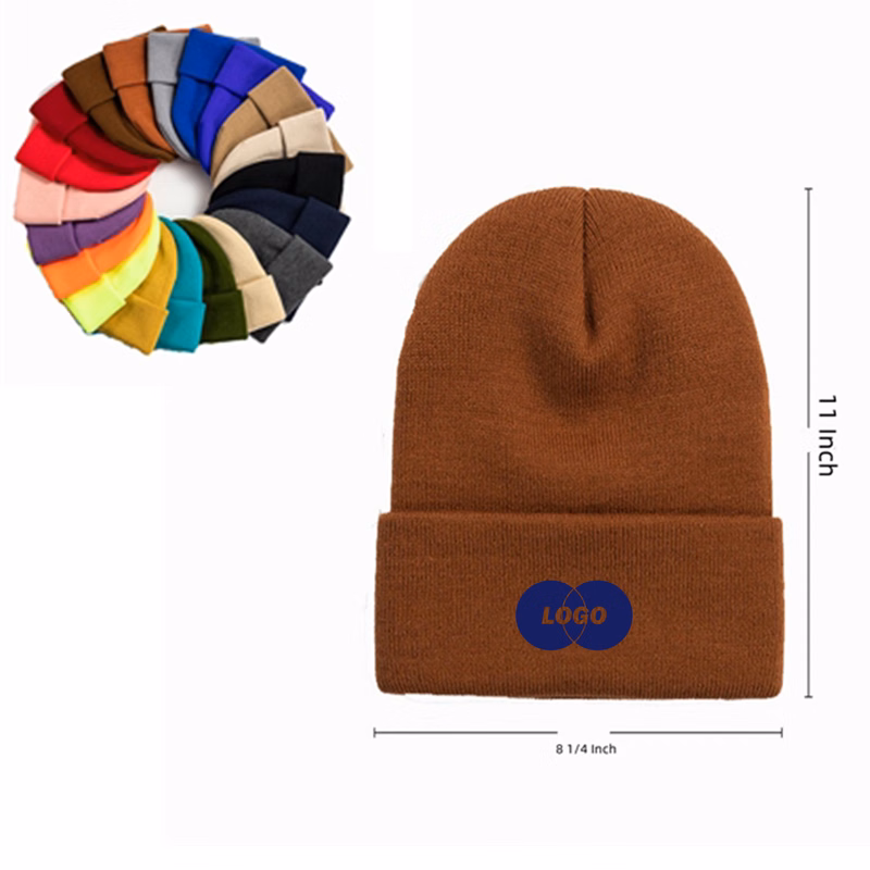 Versatile Pom Knitted Acrylic Hat