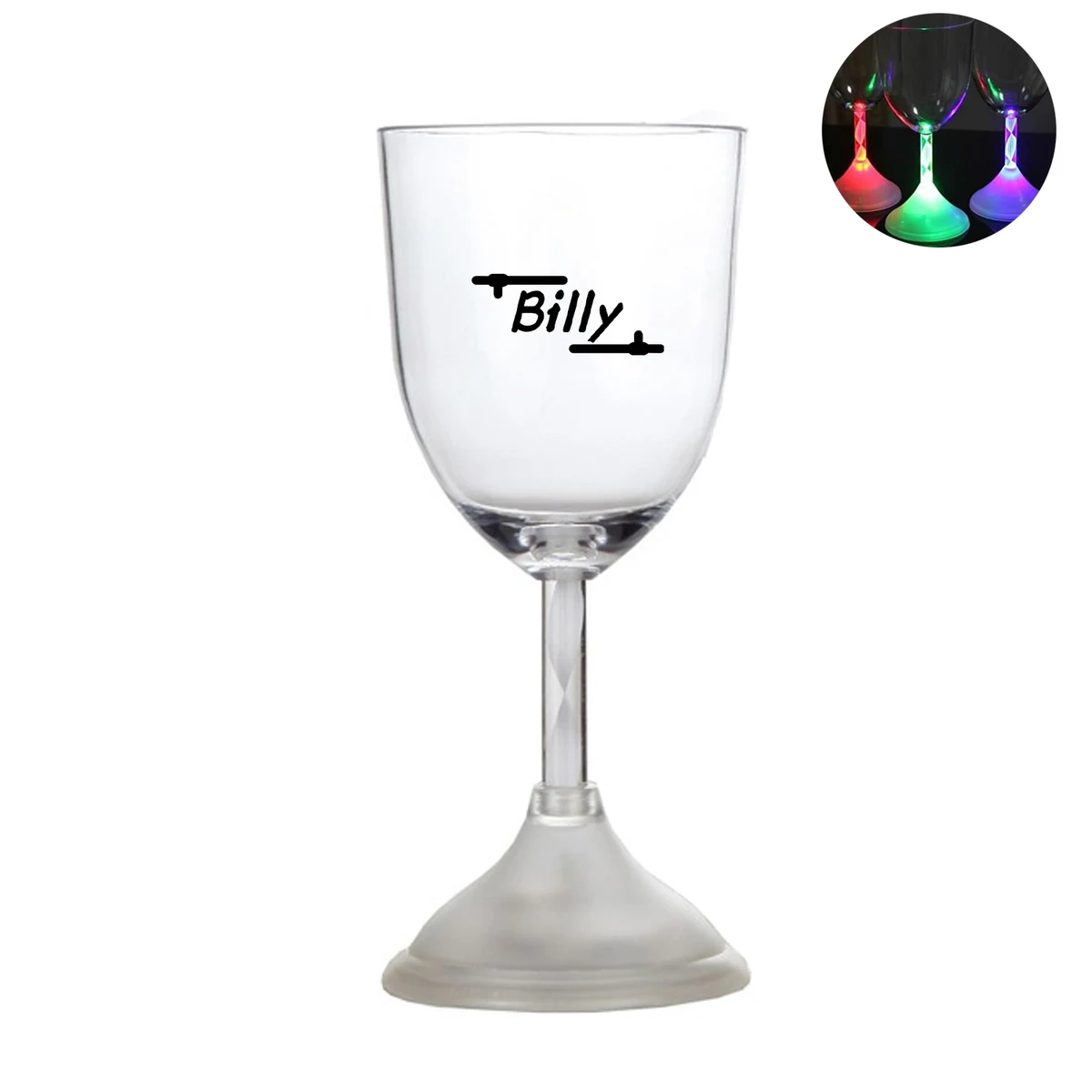 8Oz LED Light Up Flashing Wine Goblet 1