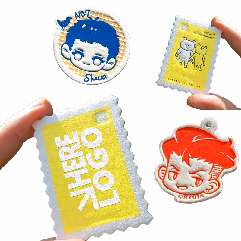 MOQ 10 Paper Pins Personality Badge 2"