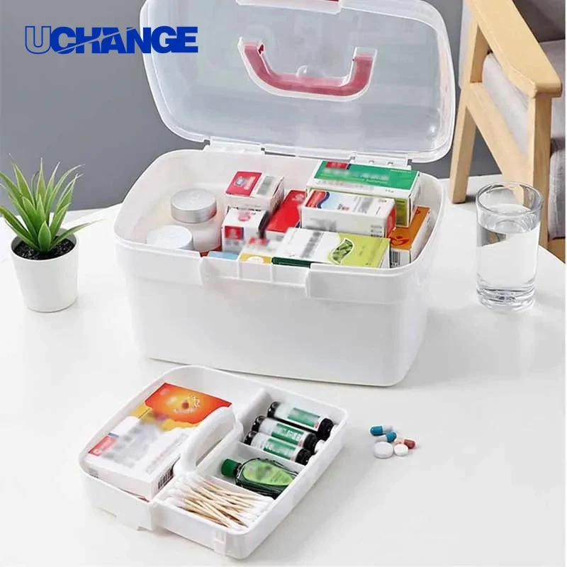 Double-Decker Emergency Medical Kit Organizer for Home, Travel & Outdoor 1