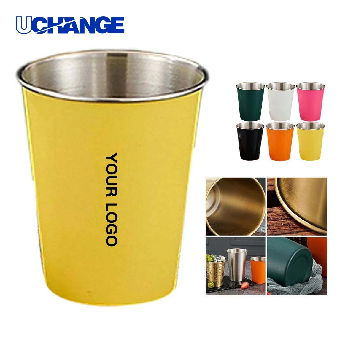 Food Grade Stainless Steel Beer Cup Drinkware 12oz 1