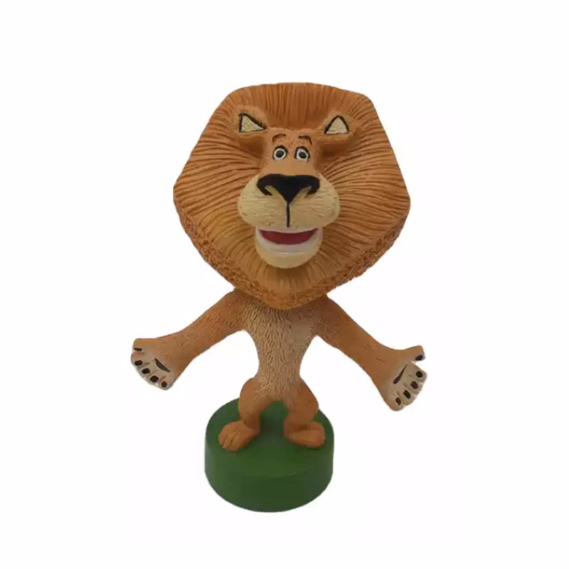 Custom Cartoon Lion Bobble Head Doll