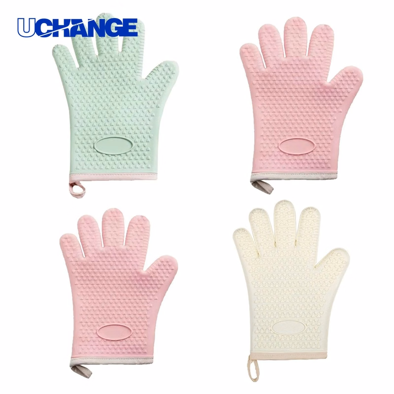 Five Finger Silicone Gloves for Cooking Protection