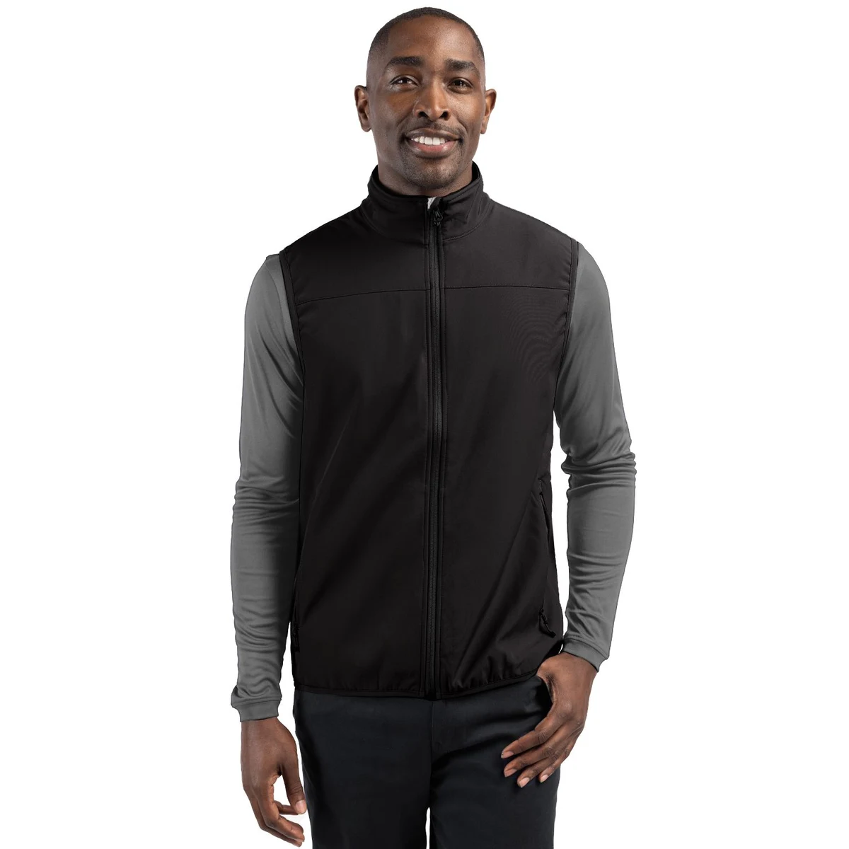 Clique Trail Recycled Stretch Softshell Mens Full Zip Vest 1