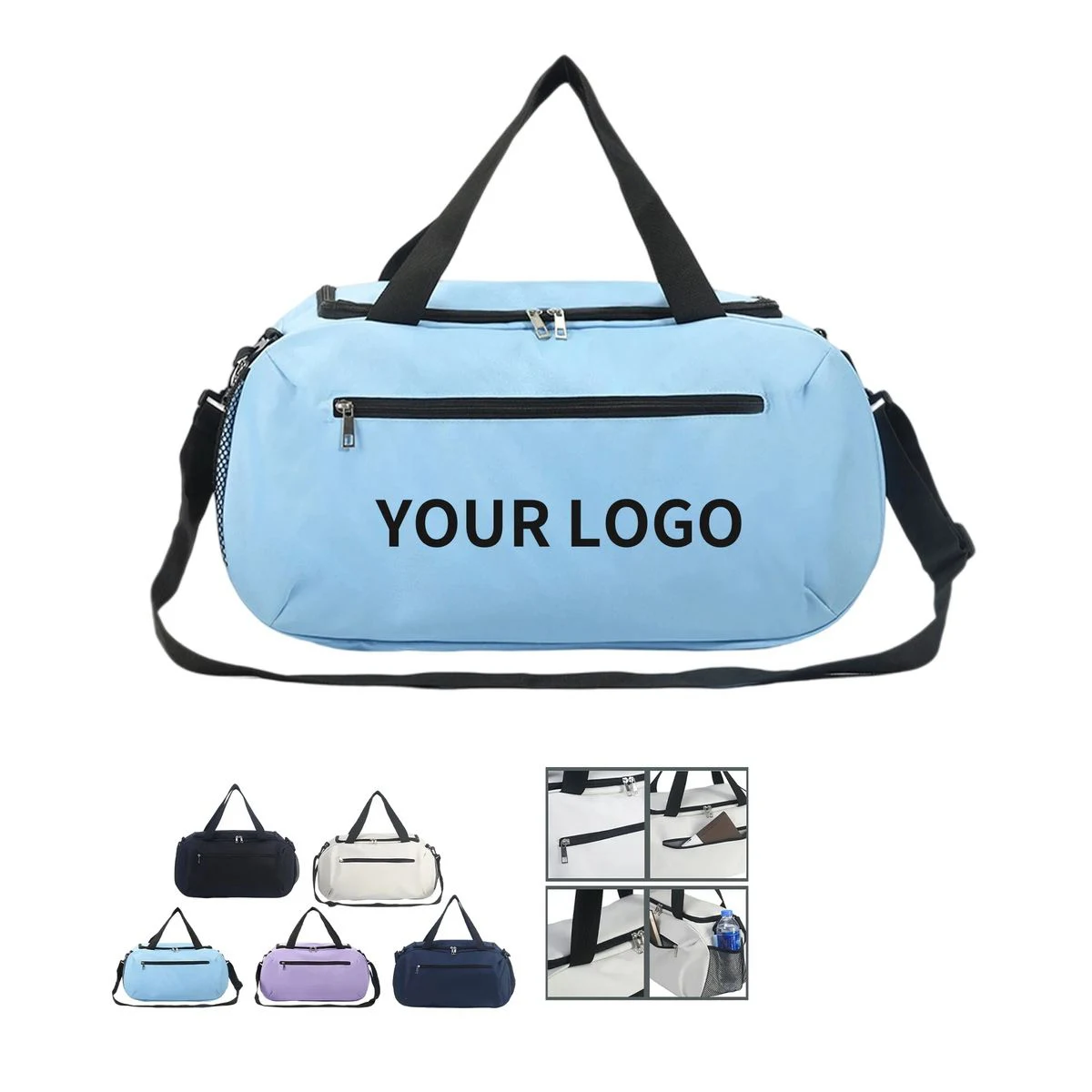 Large Capacity Workout Bag with Compartments 1