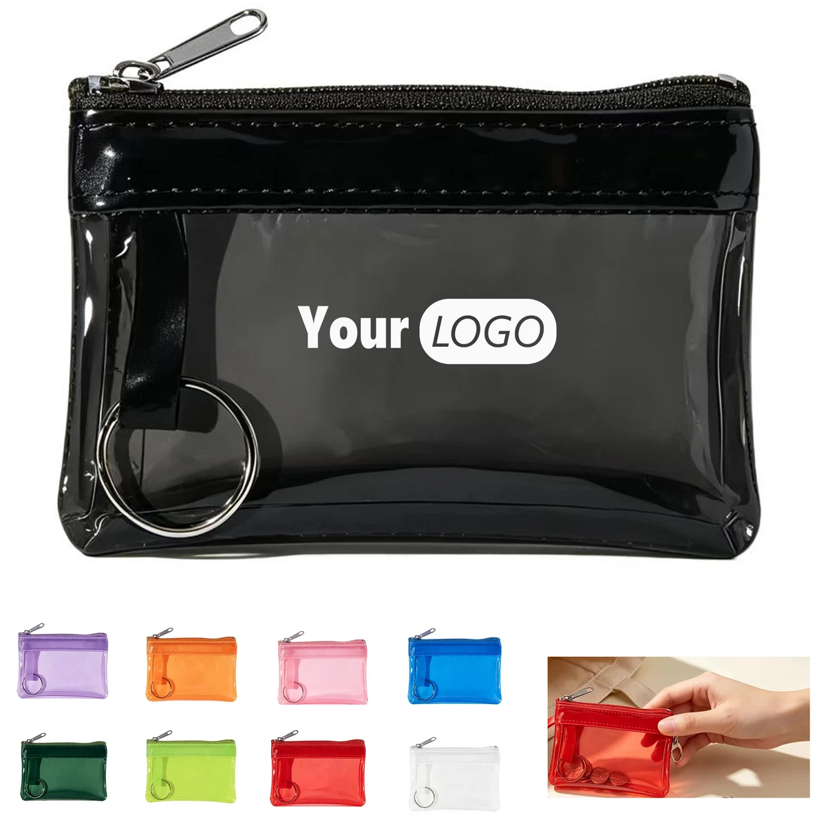 Mini Pvc Zipper Coin Storage Pouch 1