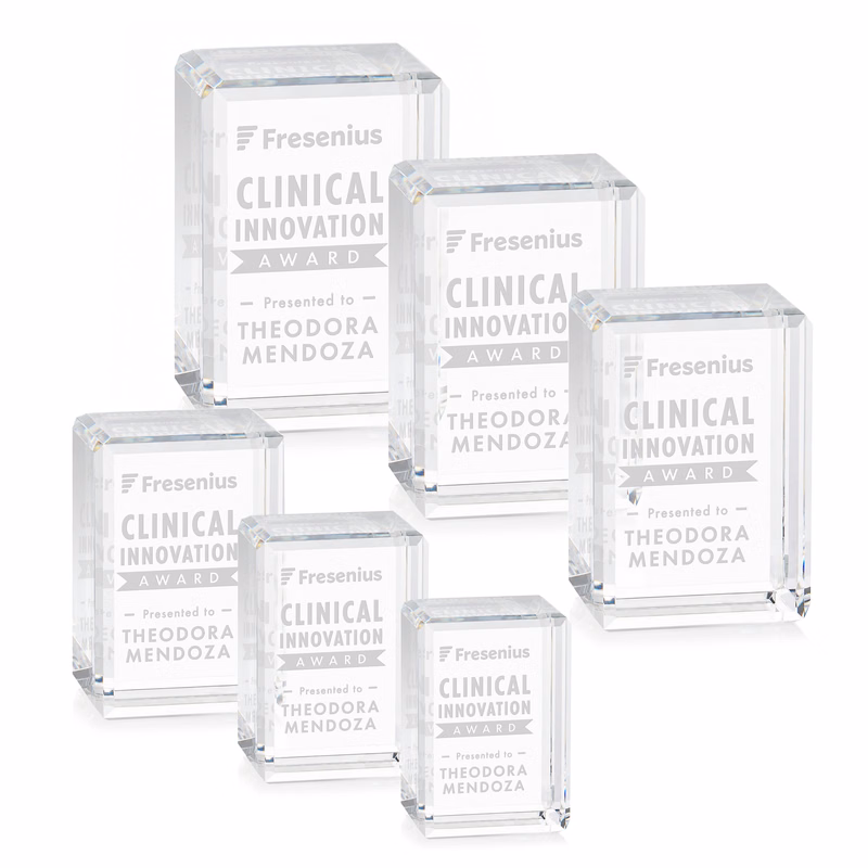 Fulton Cube Award - Vertical