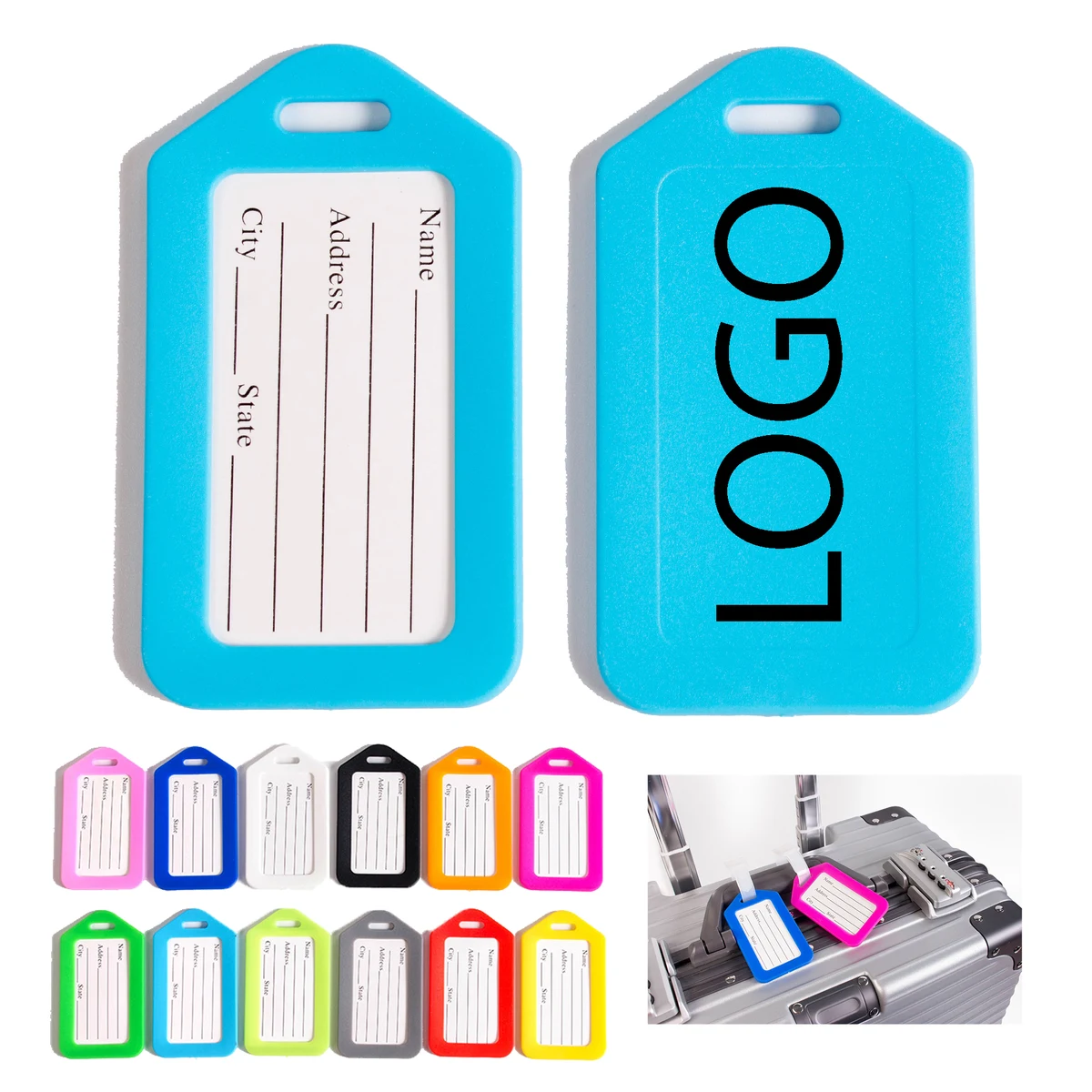 Travel Smart with High-Quality PP Baggage Tags 1