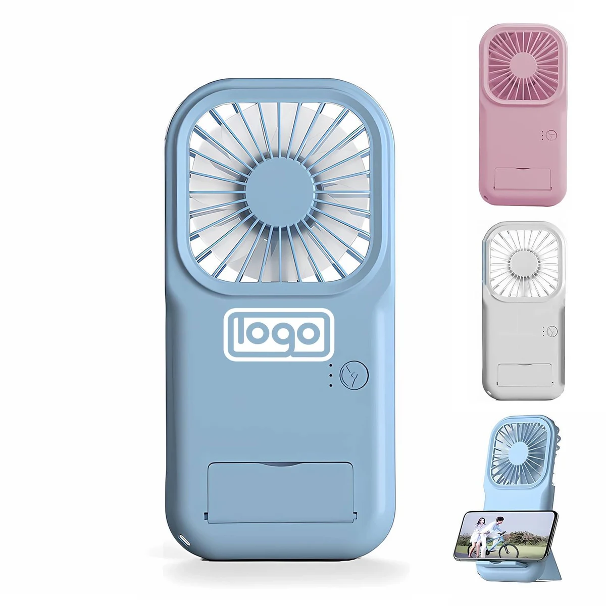 Portable Mini Battery Operated Phone Holder Handheld Fan 1