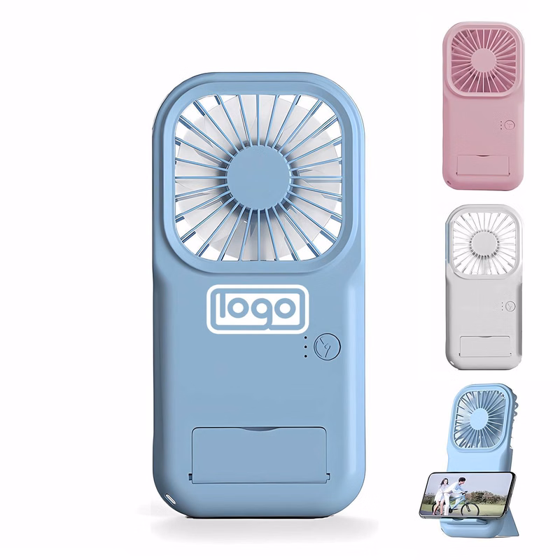 Portable Mini Battery Operated Phone Holder Handheld Fan