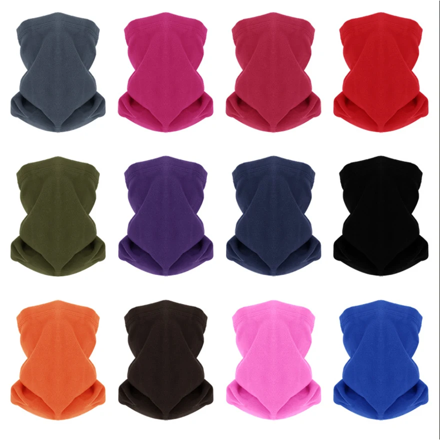 Seamless Men Women Thermal Polar Fleece Beanie Hat Snood Scarf Neck Winter Warm Balaclava 1
