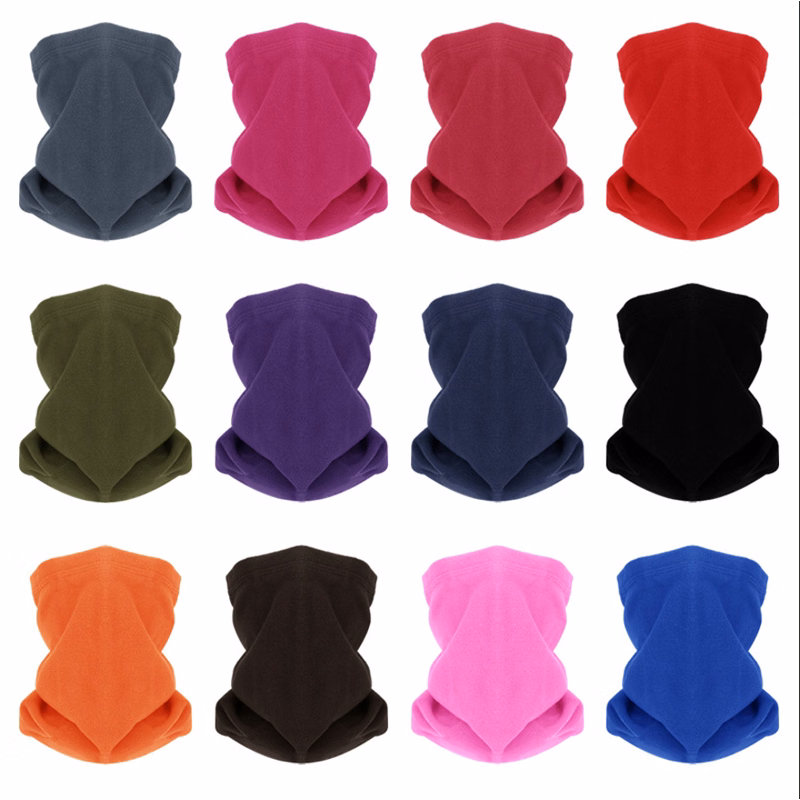 Seamless Men Women Thermal Polar Fleece Beanie Hat Snood Scarf Neck Winter Warm Balaclava