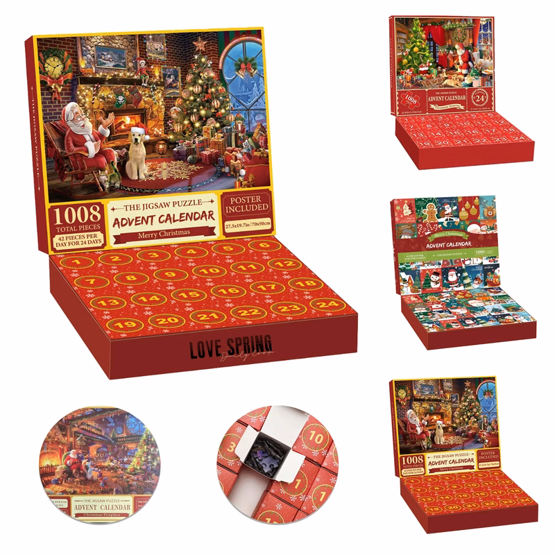 Advent Calendar 2025 Jigsaw Puzzle 1008 Pieces For Christmas