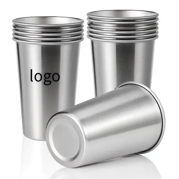 16oz Stainless Steel Pint Beer Cup Glass 1